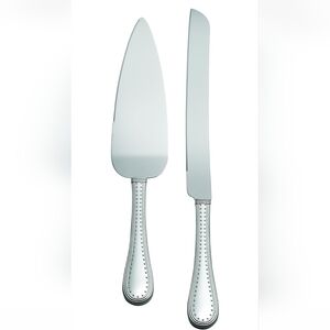 Vera Wang Grosgrain Cake and Knife Server Wedding New